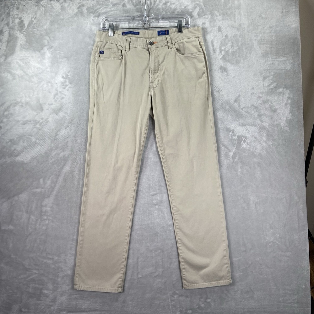 Stitch Golf Pants Mens 32x29 Stitch's Britches Chino Classic Fit Beige Casual
